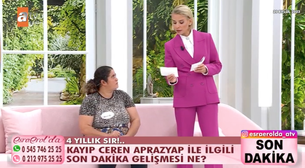 esra erol da saniye aprazyap kimdir ceren aprazyap kimdir ceren aprazyap olayi nedir